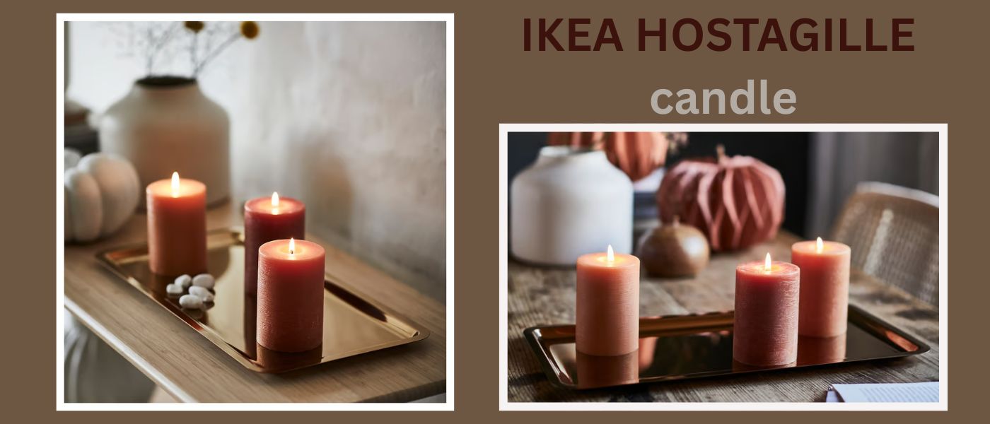 ست سه عددی شمع ایکیا مدل IKEA HOSTAGILLE